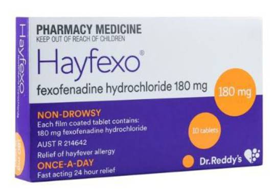 Hayfexo 180mg Tablets (Fexofenadine)